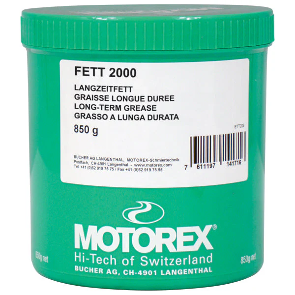 Motorex 2000 Grease Salt-Waterproof Calcium (Air Filter) NLGI-2 Tub 850g