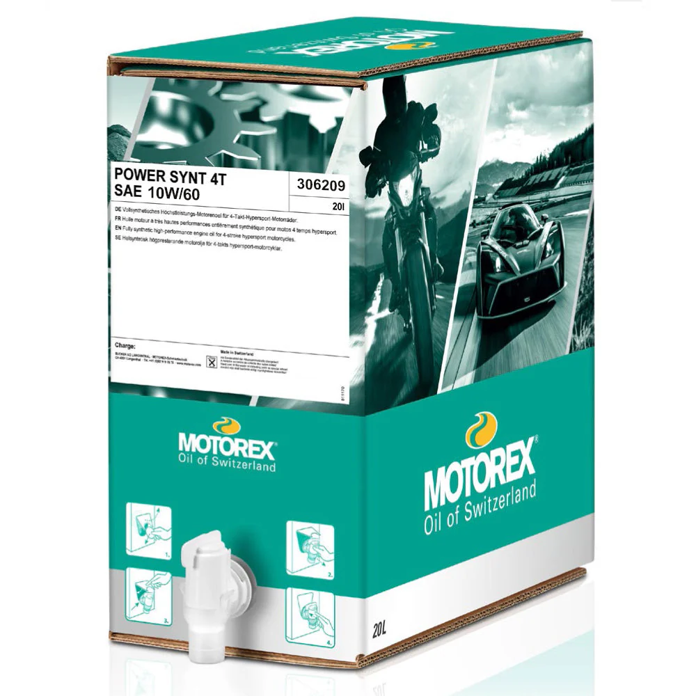 Motorex Power Synt 4T Fully Synthetic Pro Performance JASO MA2 (B-In-B) 10w/60 20L