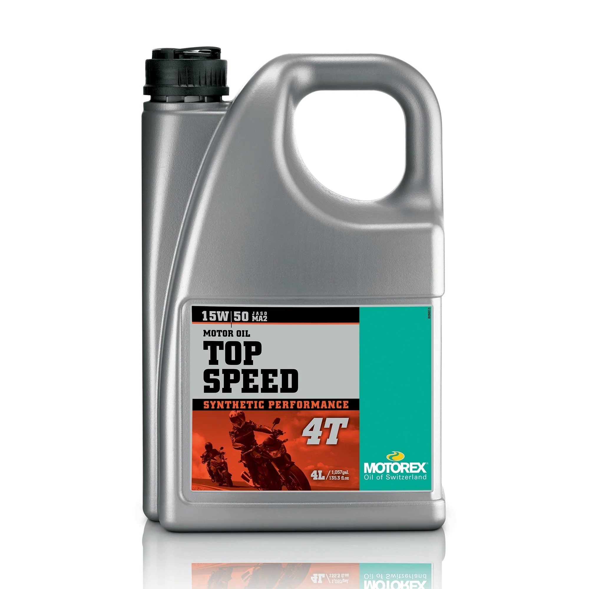 Motorex Top Speed 4T Synthetic High Performance JASO MA2 15w/50 4L